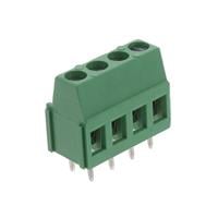4 Position Wire to Board Terminal Block Horizontal with Board 0.200" (5.08mm) Through Hole