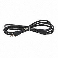 7.05' (2.15m) Power Cord Gray NEMA 5-15P To IEC 320-C13 SVT
