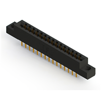 30 posizione Femmina Connettori Non specificato - Doppio bordo Oro 0,156" (3,96mm) Nero