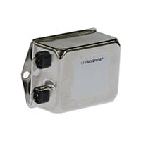 Enfas EMC/EMI Linjefilter 10 A 250V AC DC-400 Hz Enkelsteg Snabbkoppling