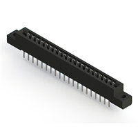 40 positionen Buchse Steckverbinder Nicht angegeben - Doppelkante Zinn 0,156" (3,96mm) Schwarz
