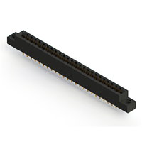 48 Position Femelle Connecteur Non spécifié - double bord Or 0,156 po (3,96mm) Noir