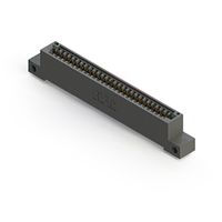 28 Position Female Connector Non Specified - Single Edge Gold 0.100" (2.54mm) Black