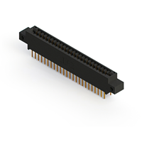 48 positionen Buchse Steckverbinder Nicht angegeben - Doppelkante Gold 0,125" (3,18mm) Schwarz