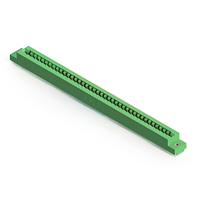 39 positionen Buchse Steckverbinder Nicht angegeben - Einzelkante Gold 0,156" (3,96mm) Grün