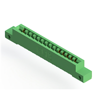 28 positionen Buchse Steckverbinder Nicht angegeben - Doppelkante Gold 0,156" (3,96mm) Grün