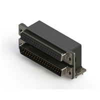 37, 37 Position D-Sub - Stacked Receptacle, Female Socket ; Plug, Male Pins Connector