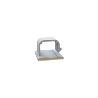 Cable Clip, C-Type Natural Adhesive 0.718" (18.24mm)