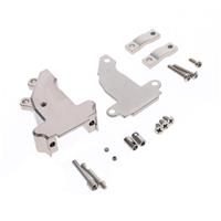 9 ตำแหน่ง ฝาหลังสองชิ้น คอนเนคเตอร์ เงิน 45° ชิลด์