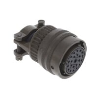 23 Position Circular Connector Plug, Female Sockets Solder Cup