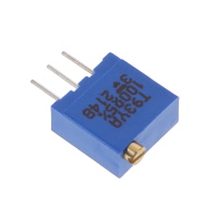100 Ohms 0,5W, 1/2W Leiterplattenstifte Durchkontaktierung Trimmpotentiometer Cermet 23.0 Umdrehungen Einstellung oben