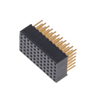 66 位置 插座 连接器 0.079"（2.00mm） 通孔 镀金