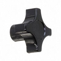 4 轉臂 旋鈕 軸搭配 無指示器 熱塑塑膠 黑色