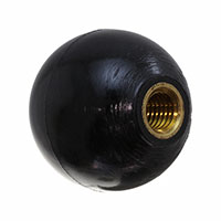 Smooth Knob Shaft with No Indicator Phenolic Black