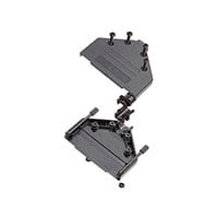 37 Position Two Piece Backshell Connector Black 180° Unshielded