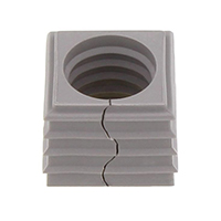 Kvadrat - 0,799" (20,30mm) Rammetetning, Delt 0,551" – 0,591" (14,00mm – 15,00mm) Grå