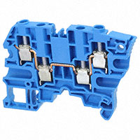 端子台連接器 4 位置 導通型 藍 10-24AWG