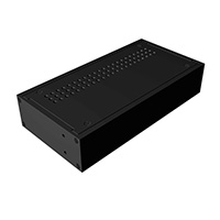 铝 底座，封闭 4.246" 长 x 8.300" 宽 x 1.750" 高（107.85mm x 210.82mm x 44.45mm） 黑色