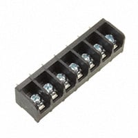 7 Circuit 0.375" (9.53mm) Barrier Block Connector, Screws with Captive Plate