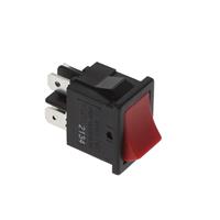 摇臂开关 DPST 16A（AC） 125 V 面板安装，卡入式