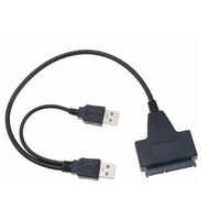 Cable Assembly USB A Male Plug (2) to SATA 0.98' (300.0mm)