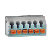 6 Klemmleisten, Anschlussblöcke - Draht zu Board 45° (135°)-Winkel mit Platine 0,150" (3,81mm) Durchsteckloch, geknickter Stift