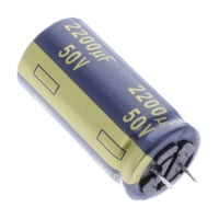2200 µF 50 V Aluminum Electrolytic Capacitors Radial, Can 5000 Hrs @ 105°C