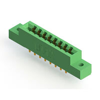 16 positionen Buchse Steckverbinder Nicht angegeben - Doppelkante Gold 0,156" (3,96mm) Grün