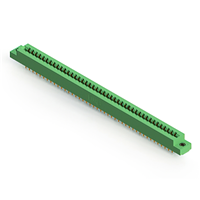 84 Position Femelle Connecteur Non spécifié - double bord Or 0,156 po (3,96mm) Vert