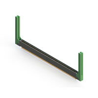 140 positionen Buchse Steckverbinder Nicht angegeben - Doppelkante Gold 0,100" (2,54mm) Schwarz