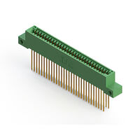 60 Position Female Connector Non Specified - Dual Edge Gold 0.100" (2.54mm) Green