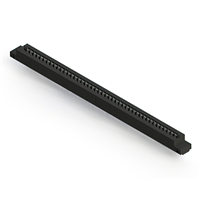 44 Position Female Connector Non Specified - Single Edge Tin 0.156" (3.96mm) Black