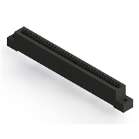 36 Position Female Connector Non Specified - Single Edge Gold 0.100" (2.54mm) Black