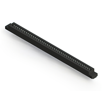 88 Position Female Connector Non Specified - Dual Edge Tin 0.156" (3.96mm) Black