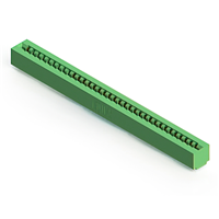 68 Position Female Connector Non Specified - Dual Edge Gold 0.156" (3.96mm) Green