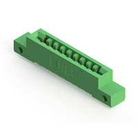 18 positionen Buchse Steckverbinder Nicht angegeben - Doppelkante Gold 0,156" (3,96mm) Grün