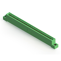 44 positionen Buchse Steckverbinder Nicht angegeben - Einzelkante Gold 0,100" (2,54mm) Grün