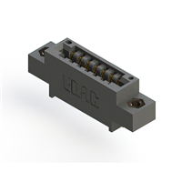 7 positionen Buchse Steckverbinder Nicht angegeben - Einzelkante Gold 0,125" (3,18mm) Schwarz