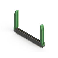 80 Position Femelle Connecteur Non spécifié - double bord Or 0,100 po (2,54mm) Noir