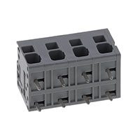 4 Terminalblokker – kabel-til-kort Horisontal med kort 0,295" (7,50mm) Gjennomgående hull