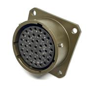 41 Position Circular Connector Receptacle, Female Sockets Solder Cup