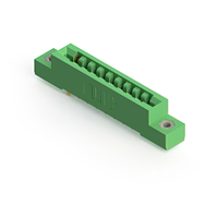 18 Position Female Connector Non Specified - Dual Edge Gold 0.156" (3.96mm) Green