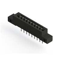 9 Position Female Connector Non Specified - Single Edge Tin 0.156" (3.96mm) Black