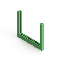 24 Position Femelle Connecteur Non spécifié - double bord Or 0,156 po (3,96mm) Vert