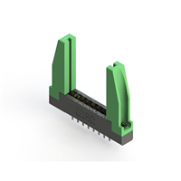 16 Position Female Connector Non Specified - Dual Edge Gold 0.156" (3.96mm) Black