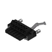 6 Position Terminal Block Plug, Blade Sockets 0.300" (7.62mm) 180° Free Hanging (In-Line)