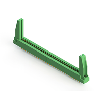 64 Position Femelle Connecteur Non spécifié - double bord Or 0,156 po (3,96mm) Vert