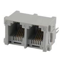 Jack Modular Connector 6p4c (RJ11, RJ14) Vertical Unshielded
