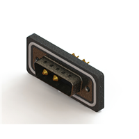 3 (Power) Position D-Sub, Combo Plug, Male Pins Connector