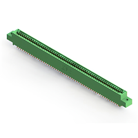 120 Position Female Connector Non Specified - Dual Edge Gold 0.100" (2.54mm) Green